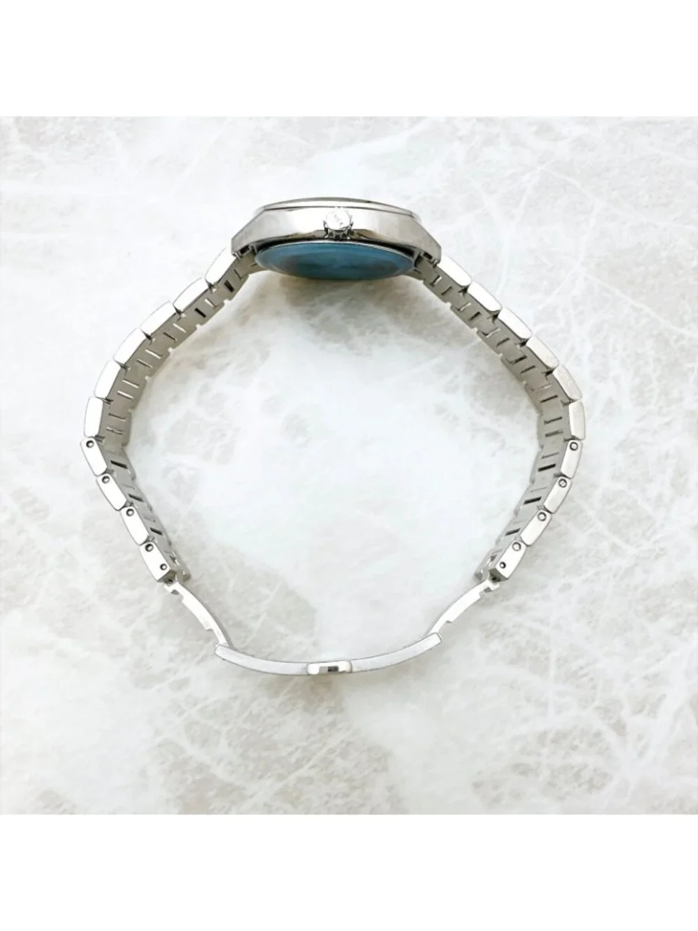 Gucci 142.5 Watch Diamond Quartz Stainless Steel 15.5